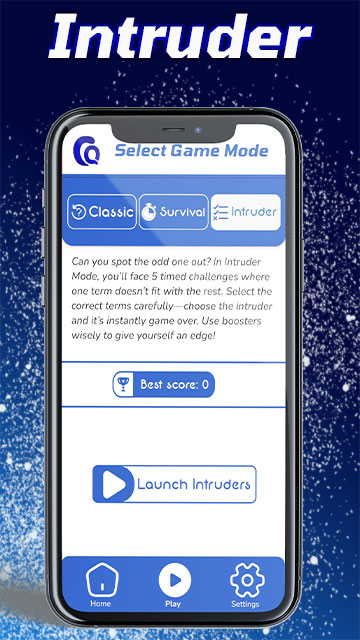 Home cq game mode intruder